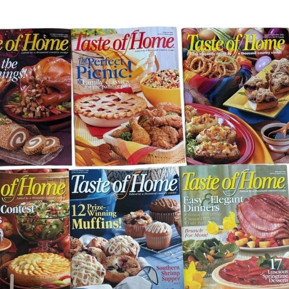 Taste of Home Magazine Lot 7 Issues‎ 2003-2006 Cooking Recipes Holiday Baking
